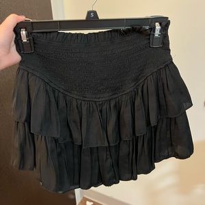 Mustard Seed black ruffle skirt